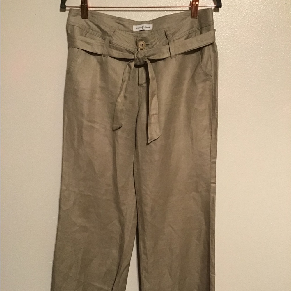 For me| wide leg linen blend pants